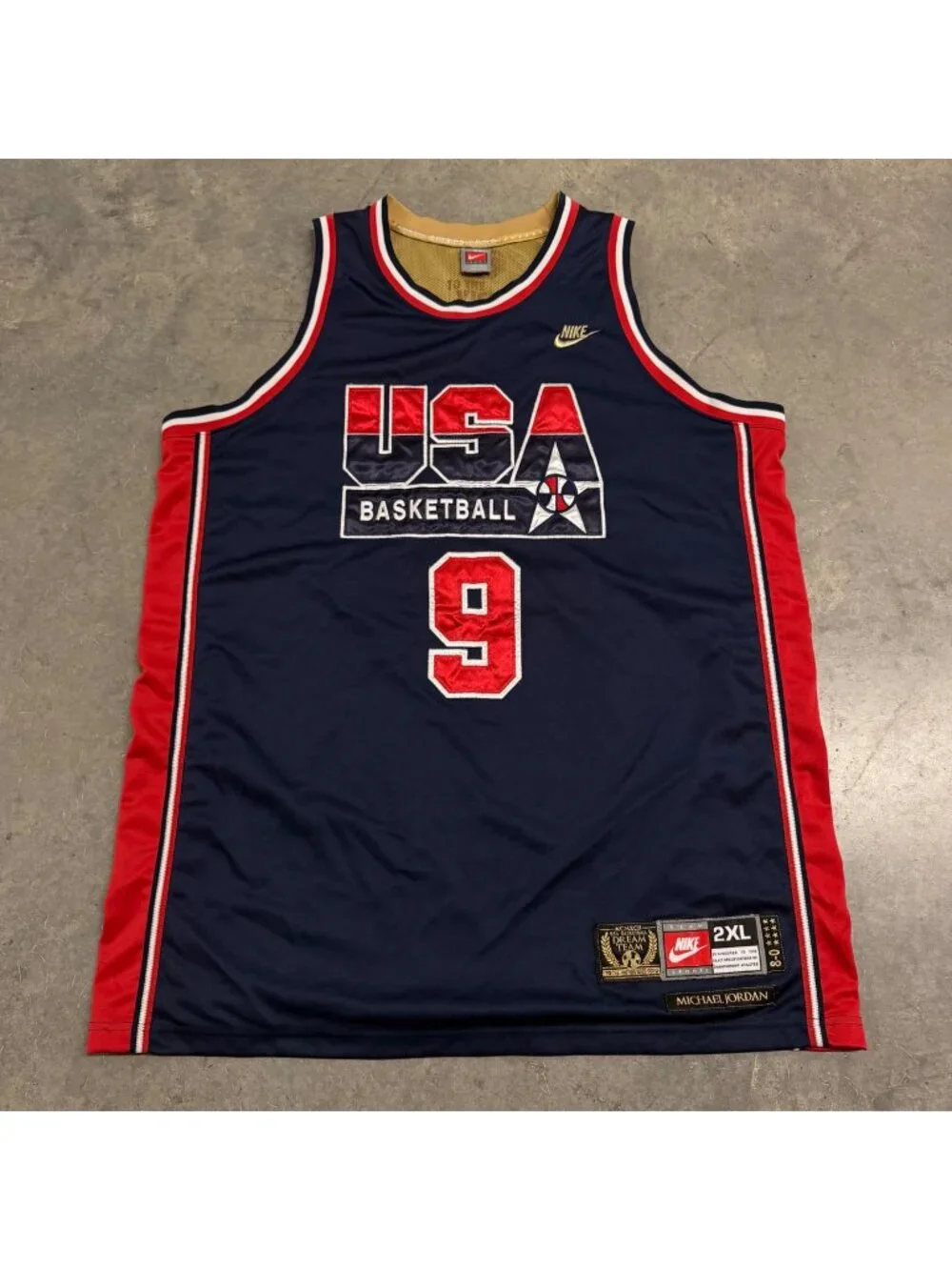 Vintage 2006 Nike Michael Jordan #9 USA Dream Team 1992 Olympics Jersey